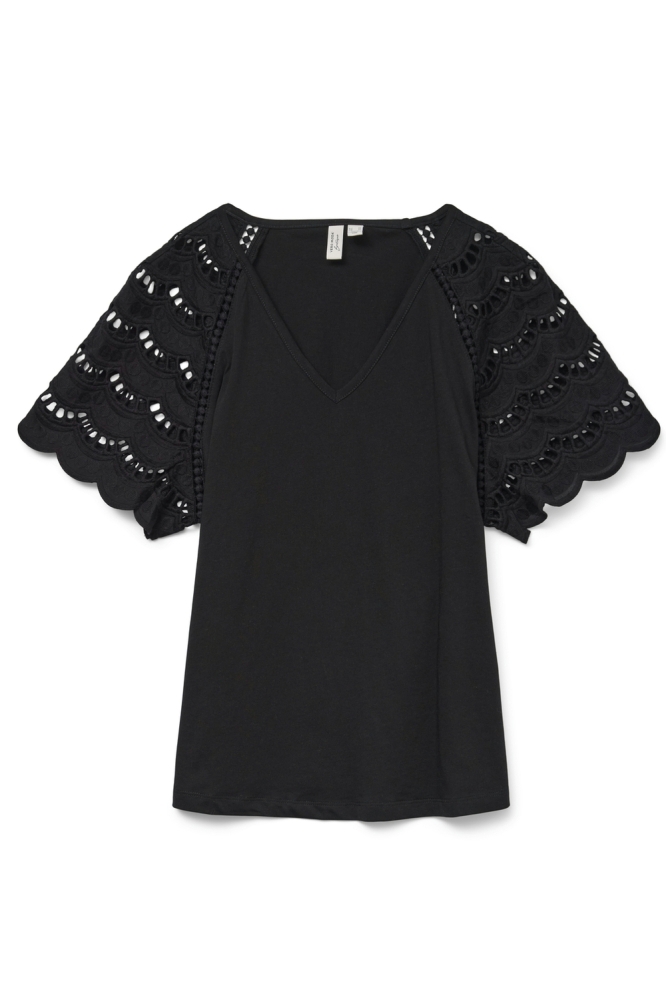 VMBLASY S/S T-SHIRT JRS BTQ GA 10327083 BLACK